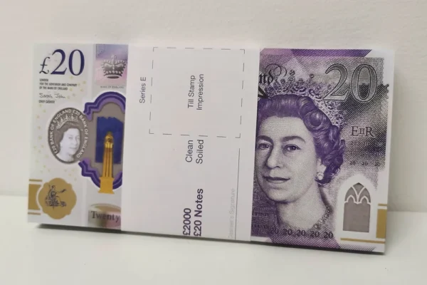 100% Grade A+ £20 Prop Notes UK ( £2000 Stack)